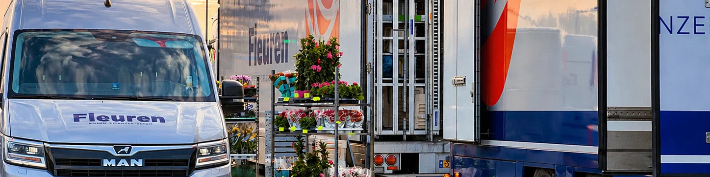 Fleuren bestelwagen wordt geladen