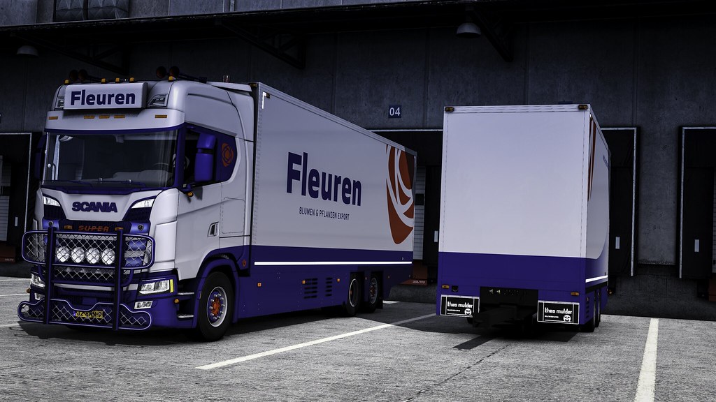 Fleuren vrachtwagen